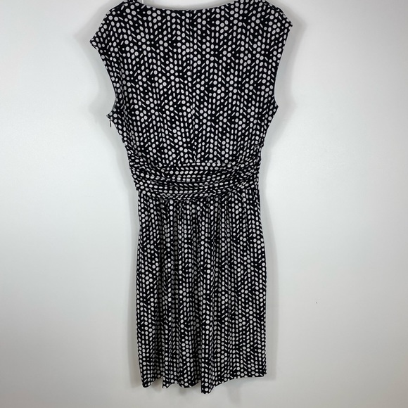 Tommy Hilfiger size 10 black white polkadot fit flare dress - Picture 7 of 9